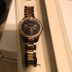 Ladies Fossil Two-Toned Watch